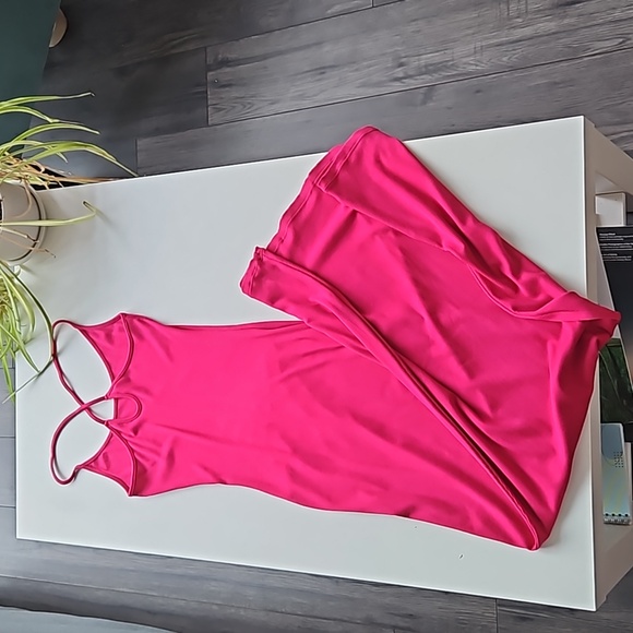 Gorgeous Teardrop Backless Bodycon Maxi Casual Slip Dress Crisscross - Picture 3 of 6